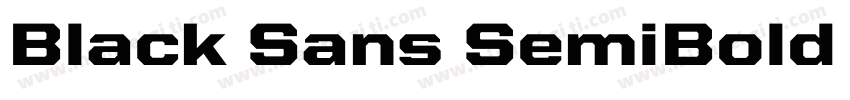 Black Sans SemiBold Regular字体转换